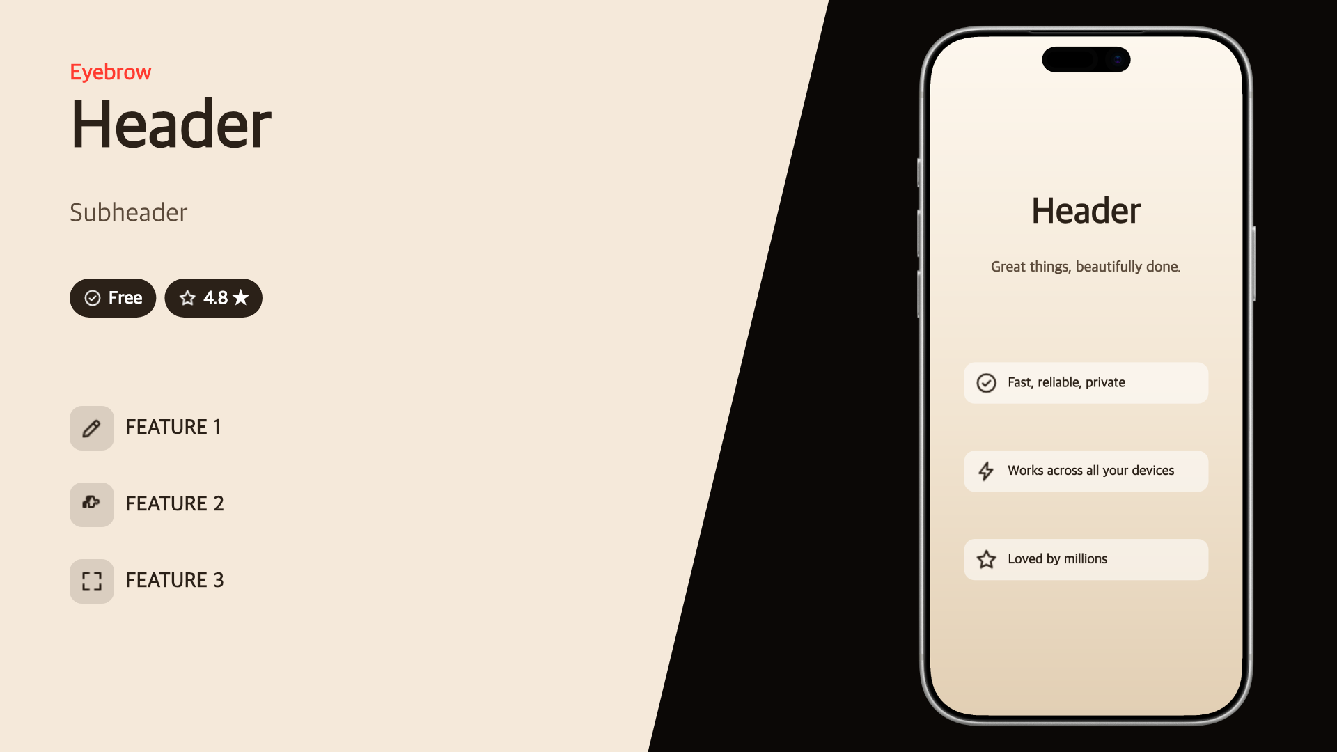 Landing Hero preview